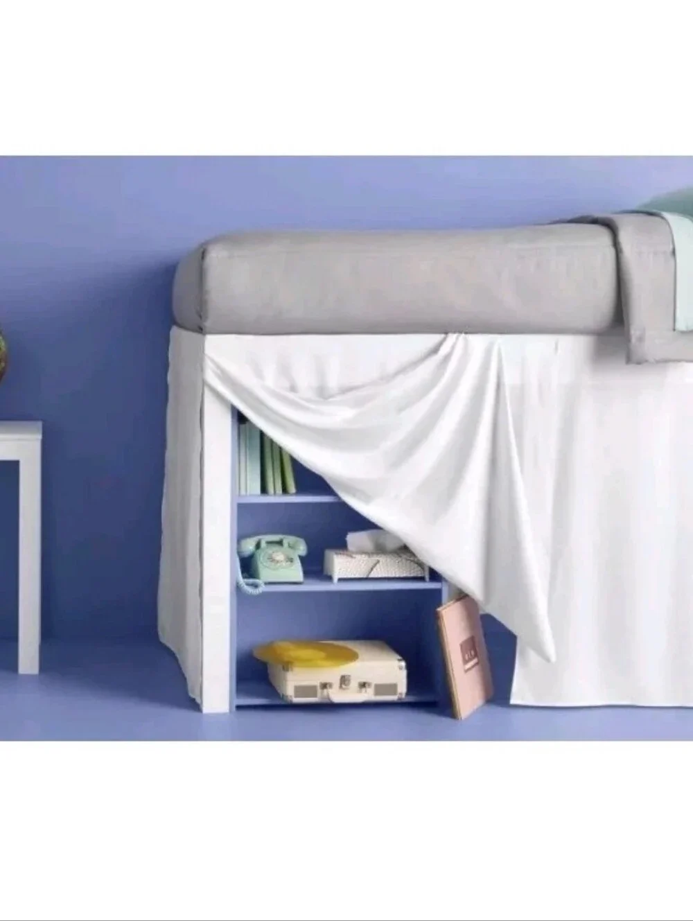 Room Essentials Raised Vaulted Dorm Room Bed Skirt w/ 42